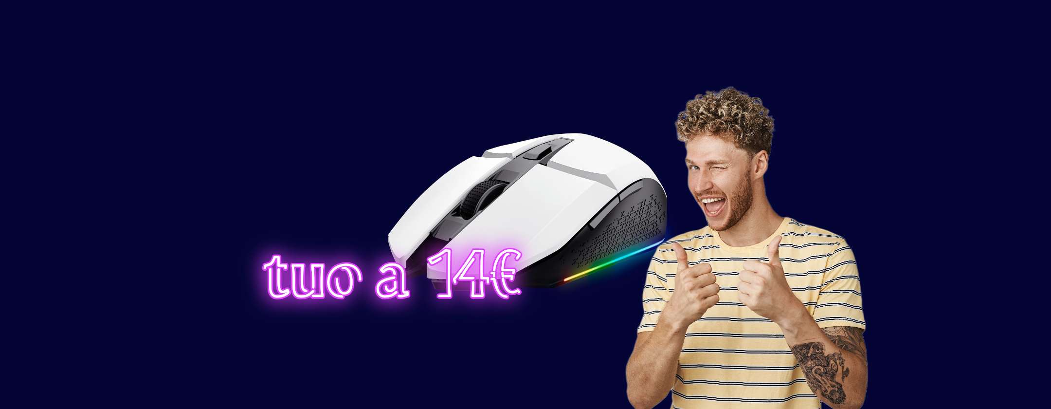 Mouse Gaming GXTrust 1108W Vylax: PRECISIONE e POTENZA a 14€ su Amazon