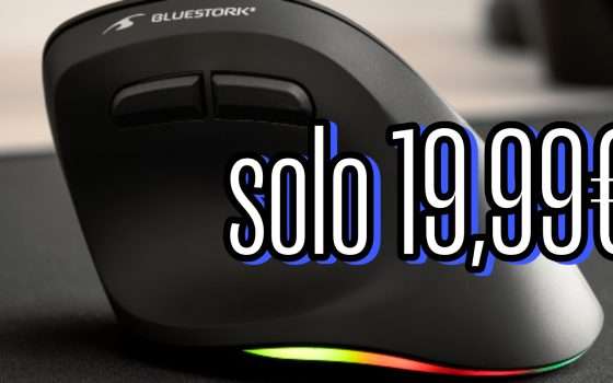 Mouse Verticale Wireless a soli 19€ su Amazon: PREZZO da SOGNO