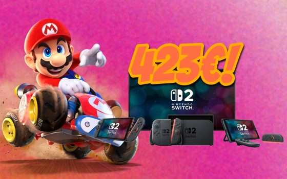 Nintendo Switch 2 + Mario Kart World crolla a 423€ con il nuovo coupon eBay