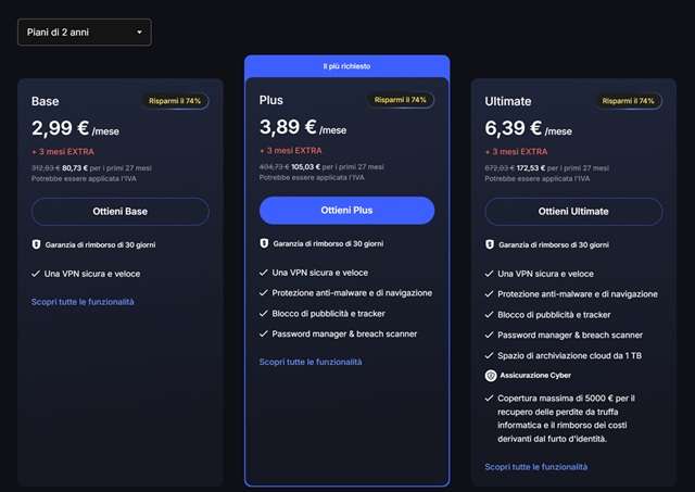 nordvpn piani offerta