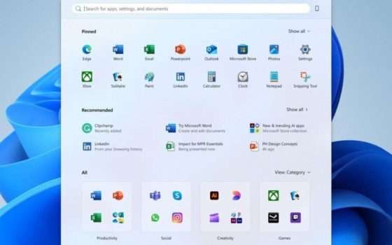 Windows 11, il nuovo menu Start è pieno di bug assurdi e fastidiosi