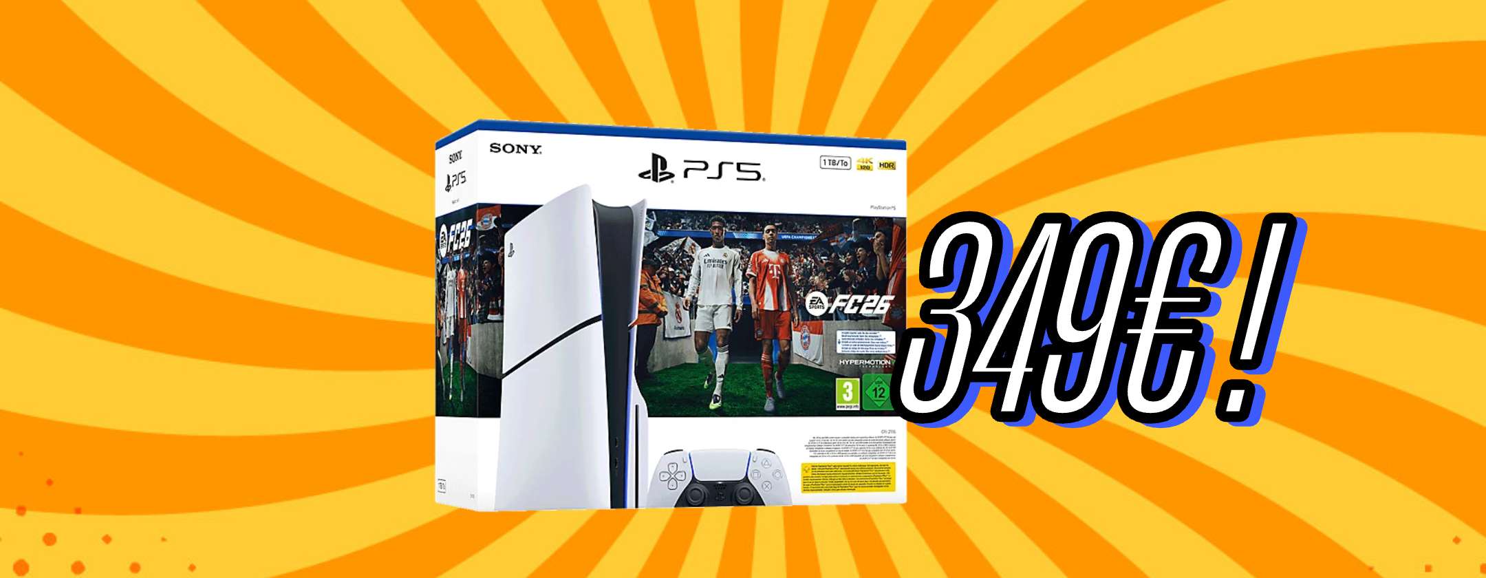 PlayStation 5 + EA FC 26 a soli 349€ è la BOMBA del Black Friday Amazon