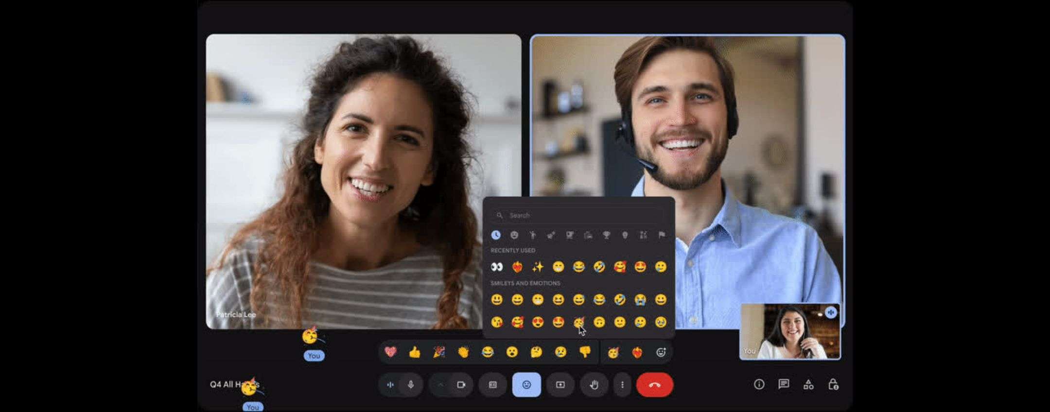 Google Meet sblocca tutte le emoji