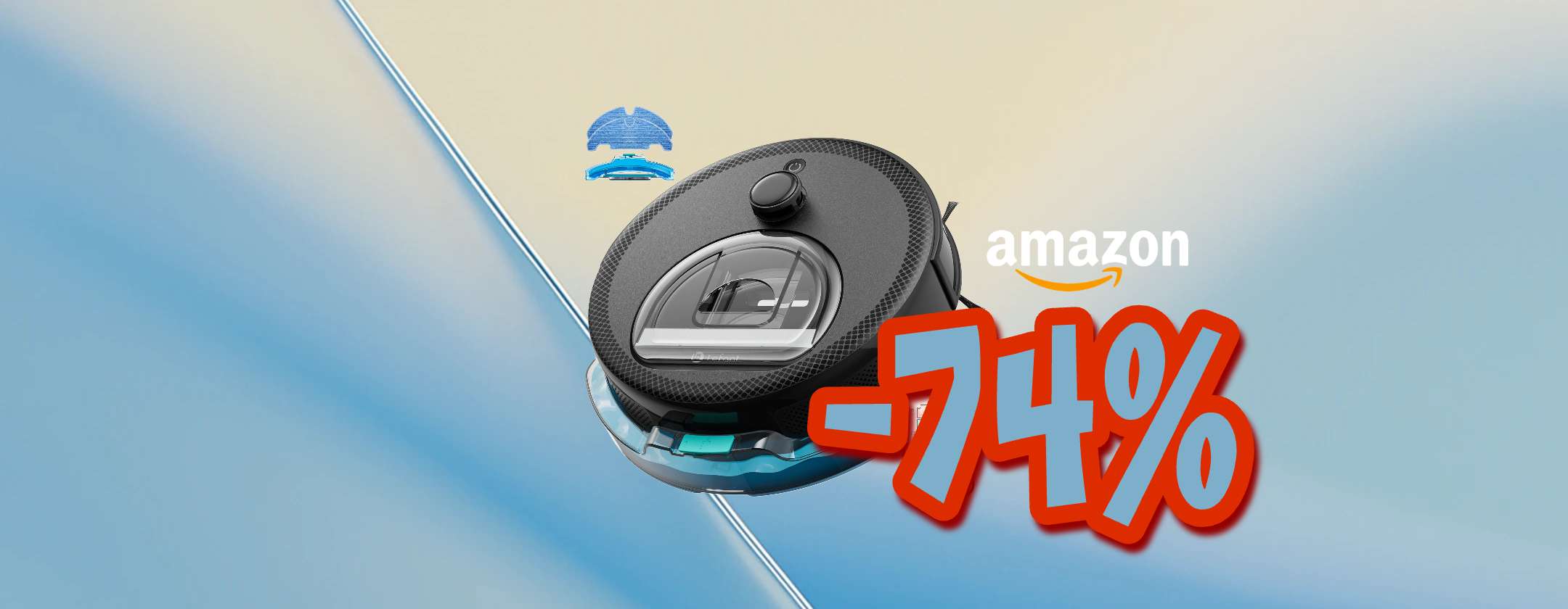 Robot Aspirapolvere Lavapavimenti LEFANT M330 Pro: -74% col Black Friday Amazon