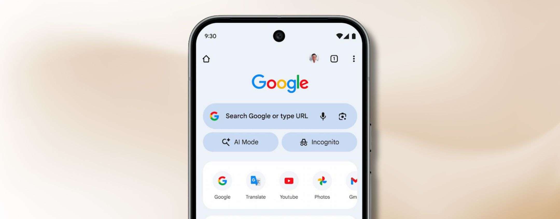 Scorciatoia AI Mode di Google su Chrome per iOS e Android