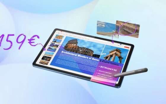 Solo oggi Lenovo Idea Tab + Tab Pen a 159€: l’offerta più pazza del Black Friday!
