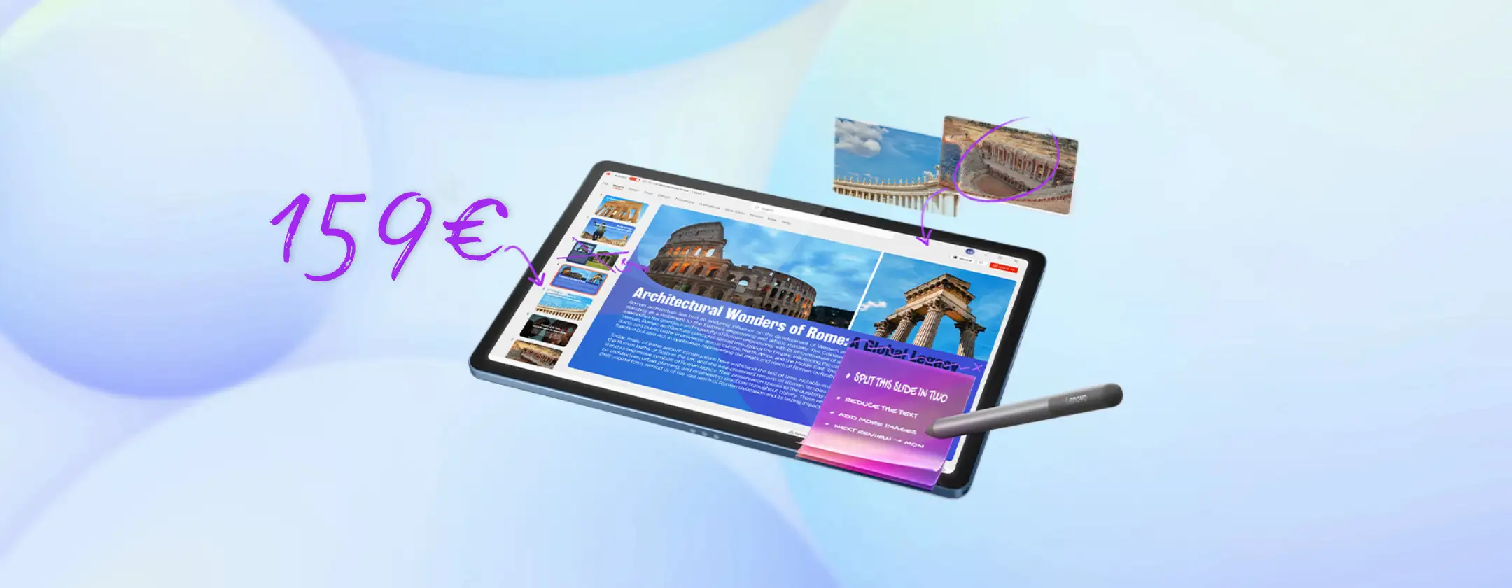 Solo oggi Lenovo Idea Tab + Tab Pen a 159€: l’offerta più pazza del Black Friday!