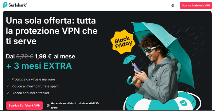 surfshark black friday promo
