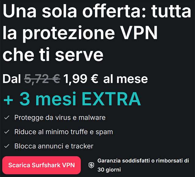 L'offerta di Surfshark per il Black Friday