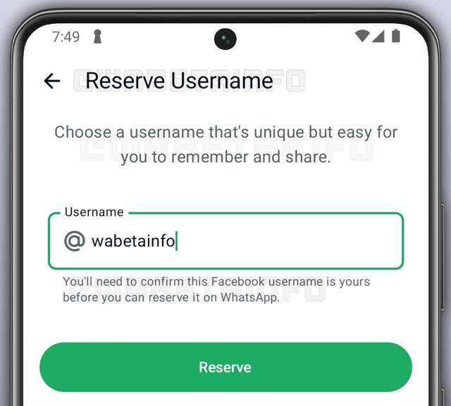 Come funzionerà la prenotazione degli username su WhatsApp