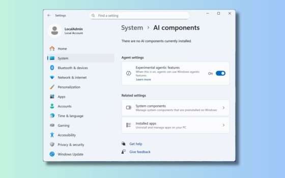 Windows 11 25H2 con agenti AI e voci HD espressive