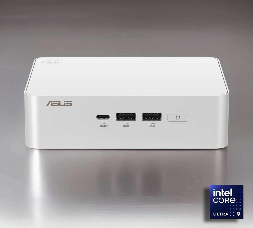 Vista frontale ASUS NUC 15 Pro+