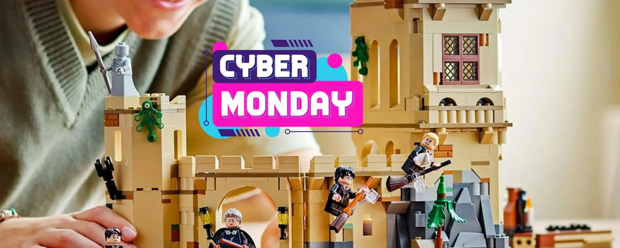 VOLA ad Hogwarts con il set LEGO completo di 6 minifigure in SCONTO