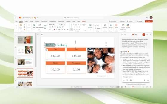 Explainer su PowerPoint spiega le slide difficili grazie a Copilot