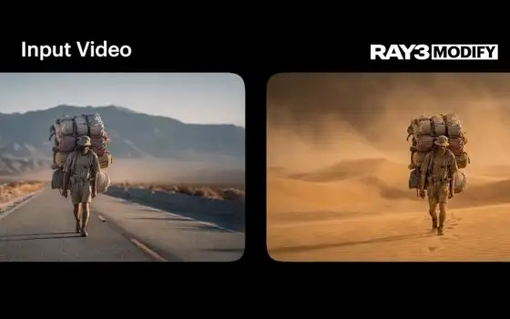 Luma Ray3 Modify: genera video da fotogramma iniziale e finale