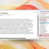 OneNote su Windows lascia scegliere la lingua di correzione