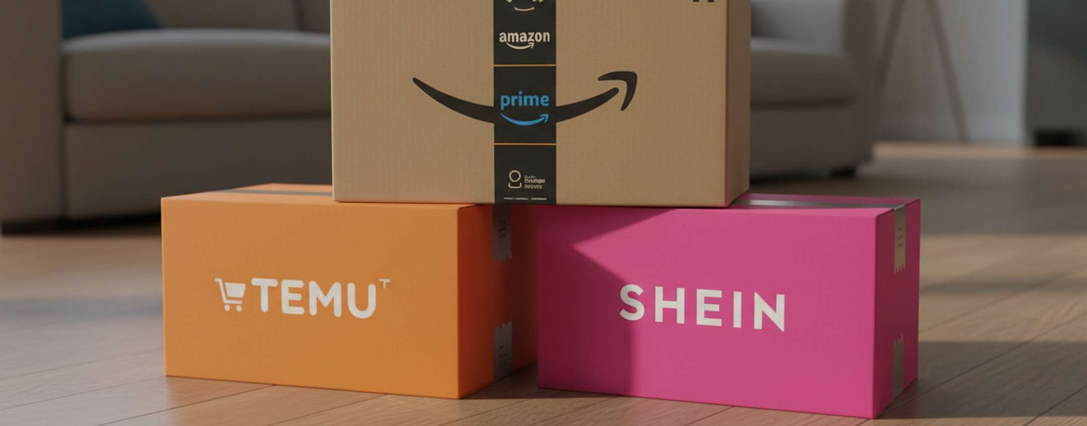 Pacchi Amazon, Temu e Shein