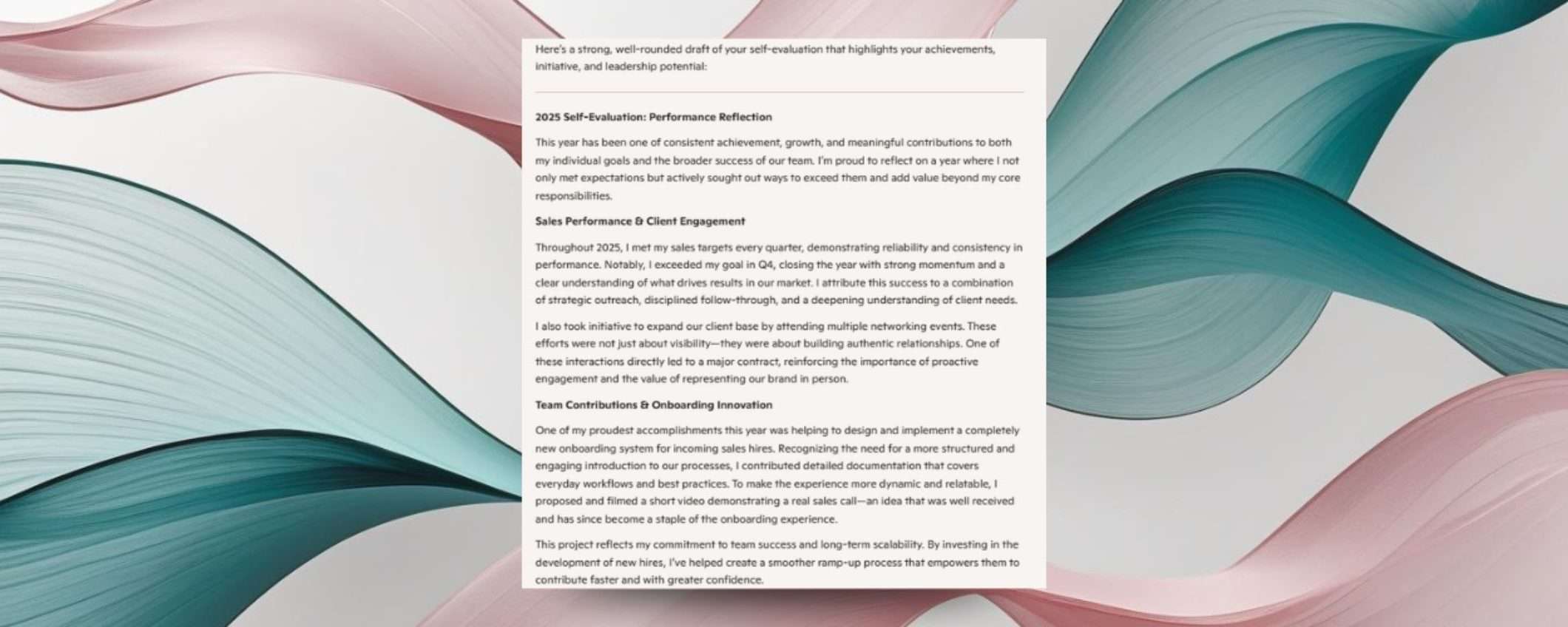 Microsoft consiglia Copilot per scrivere valutazioni lavorative