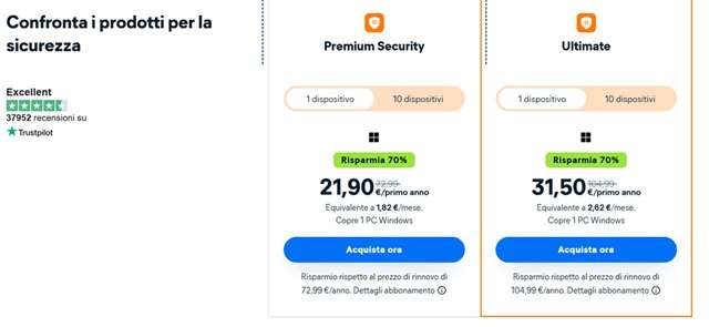 avast offerta sconto 70 per cento