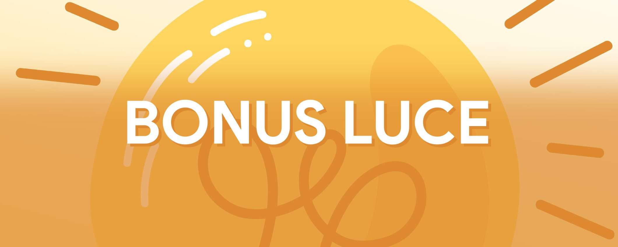 Bonus luce alle famiglie: 55 euro in arrivo per le bollette