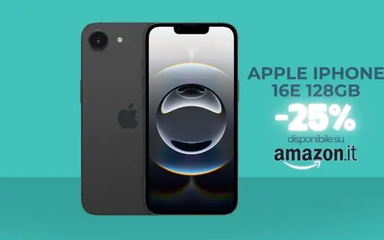 Apple iPhone 16e è lo smartphone da comprare ORA, scontone su Amazon