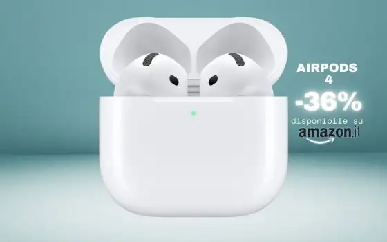 Le Apple AirPods 4 sono letteralmente svendute: appena 95€ solo Amazon