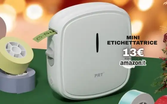 Mini etichettatrice: tutto in ordine con soli 13€ su Amazon, GENIALE