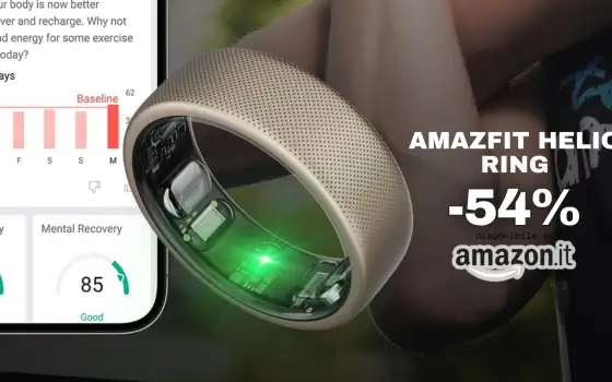 L'anello smart che analizza la SALUTE: Amazfit Helio a partire da 77€