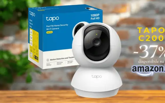 Tapo C200: occhi ovunque più allarme, offerta ROTTA su Amazon