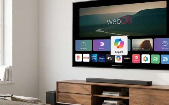 Copilot sulle TV LG, si potrà eliminare l'icona dopo le proteste