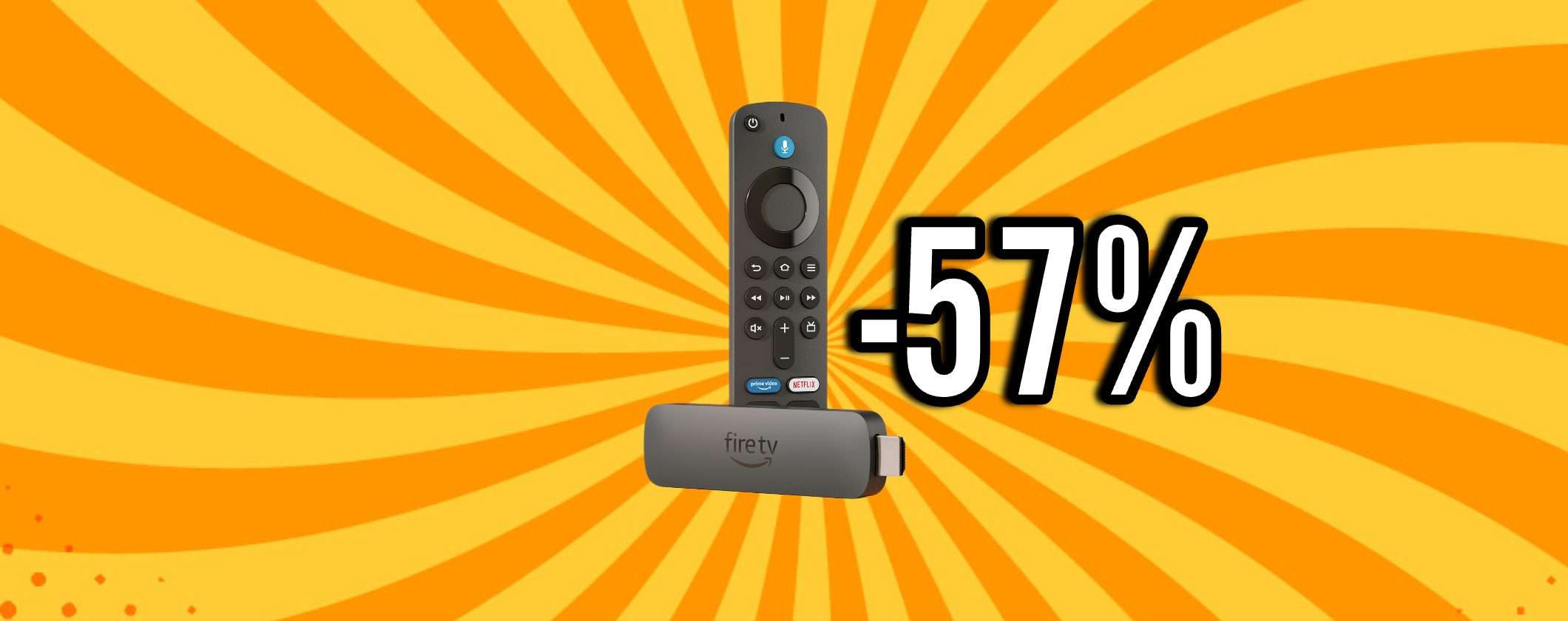 Fire TV Stick 4K Plus a -57% su Amazon: tutti la vogliono!