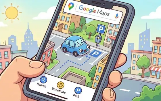 Google Maps su iOS salva la posizione del parcheggio da solo