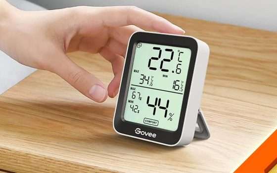 Black Friday/Cyber Monday: igrometro e termometro Bt a -51%