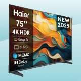TV 4K Haier da 75 pollici con Google TV: -55% nel Cyber Monday
