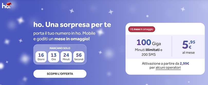 ho nuova offerta natale