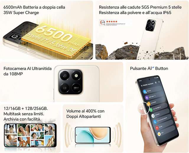 Le caratteristiche dello smartphone HONOR 400 Smart