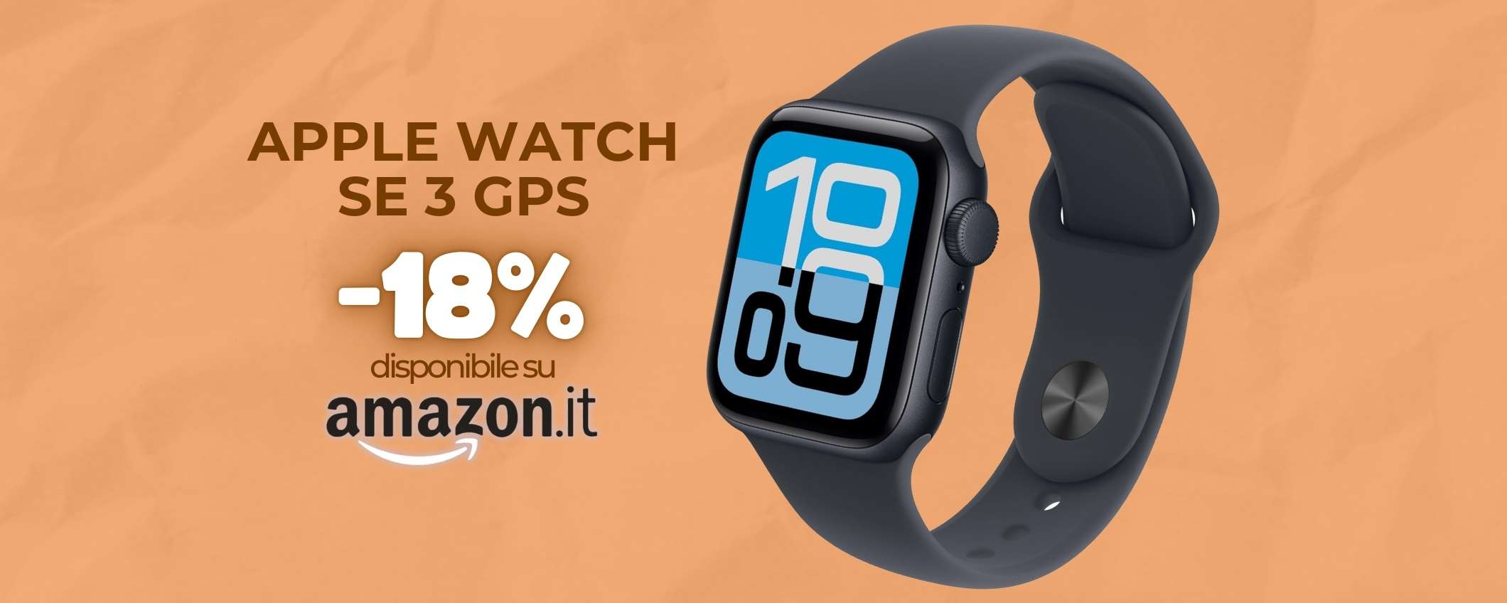 Apple Watch SE 3 GPS scontato su Amazon, al polso è l'accessorio RE