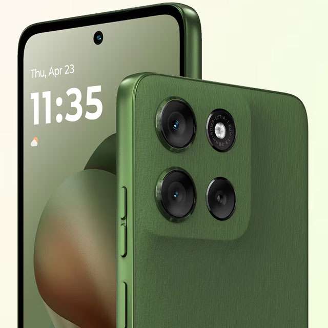 Lo smartphone Motorola moto g56 5G nella colorazione PANTONE Dill