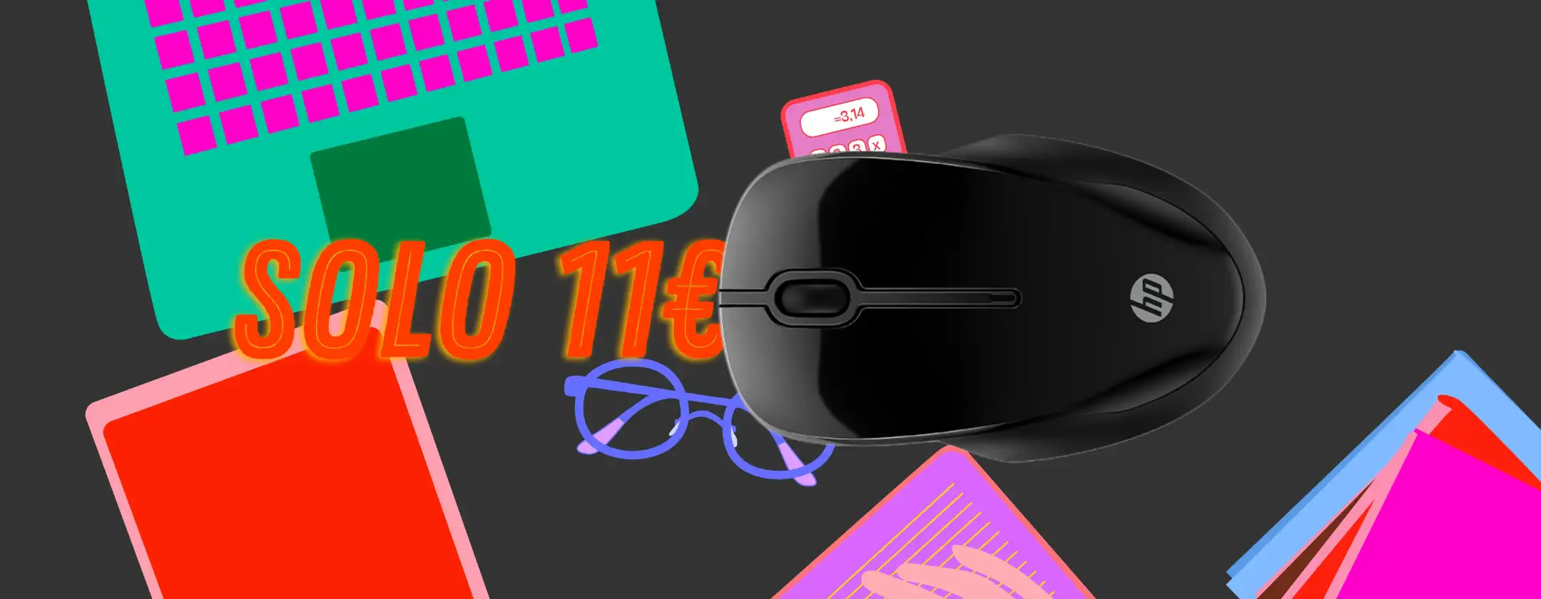 Mouse Wireless HP 250: design e potenza a soli 11€ al Cyber Monday Amazon