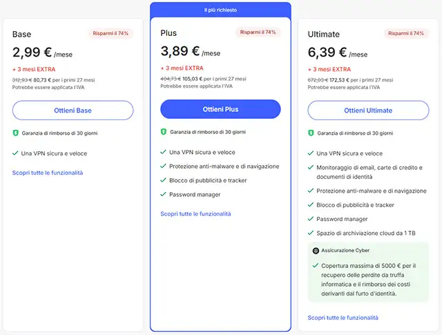 La promozione di NordVPN