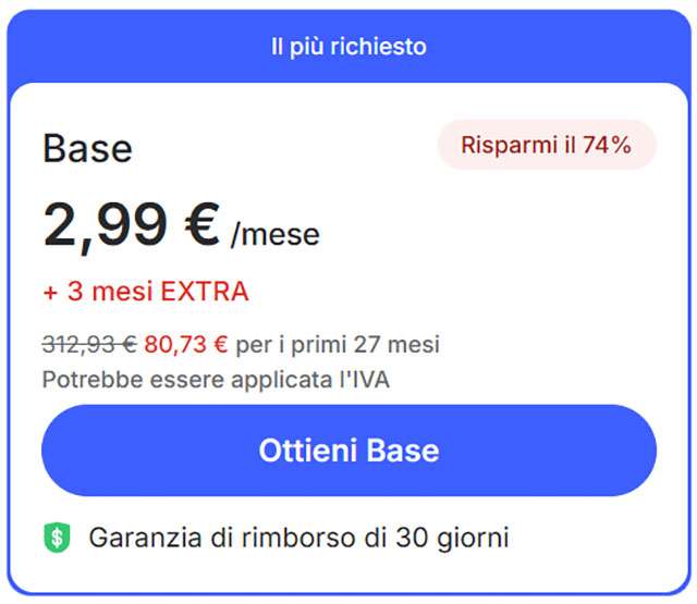 L'offerta di NordVPN: sconto 74% e 3 extra mesi gratis con l'abbonamento di 2 anni