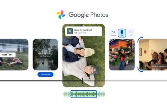 Google Foto, nuovo editor con musica e testo come CapCut
