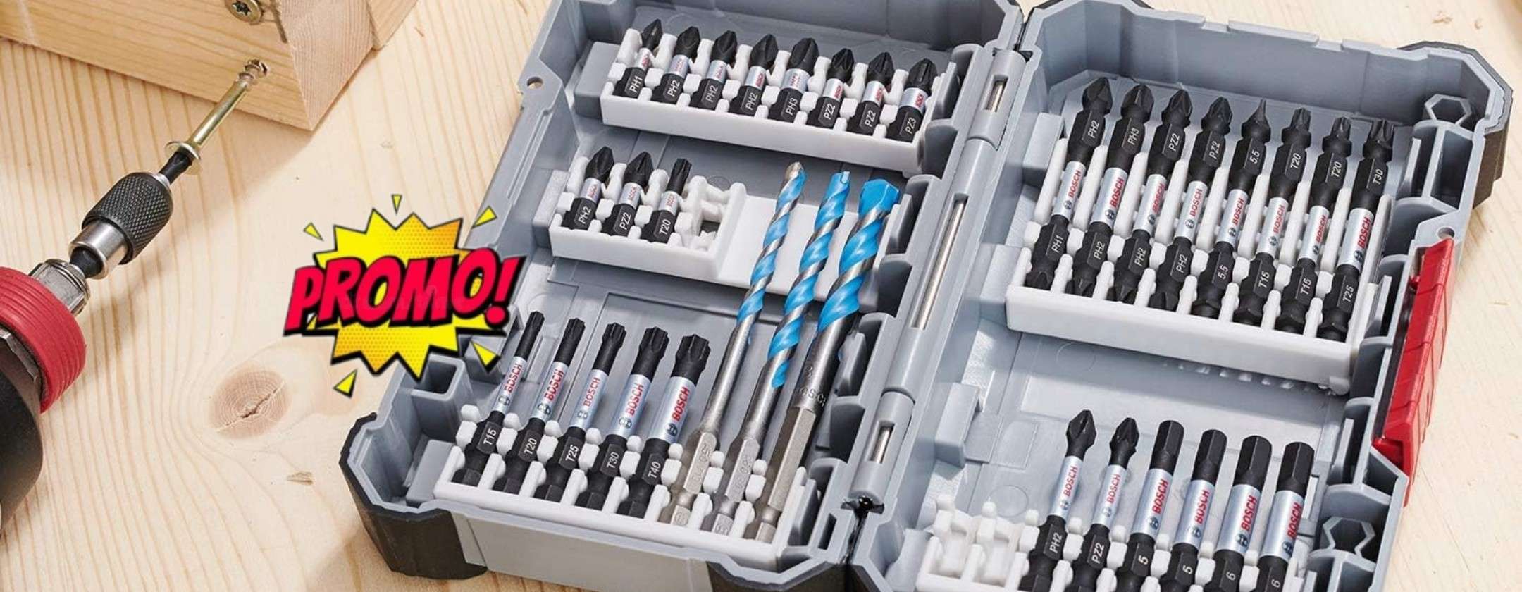 Prezzo crollato per il Set di Bit e Punte Bosch Professional su Amazon