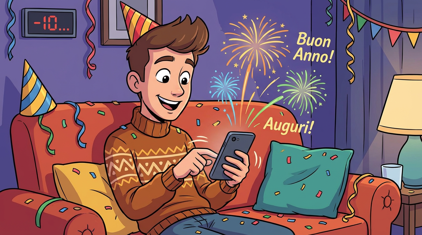 Programmare i messaggi di auguri di Capodanno