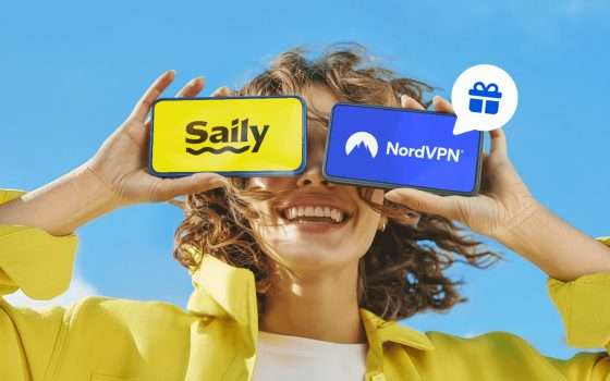 Viaggia restando connesso con eSIM Saily: NordVPN in regalo con la promo