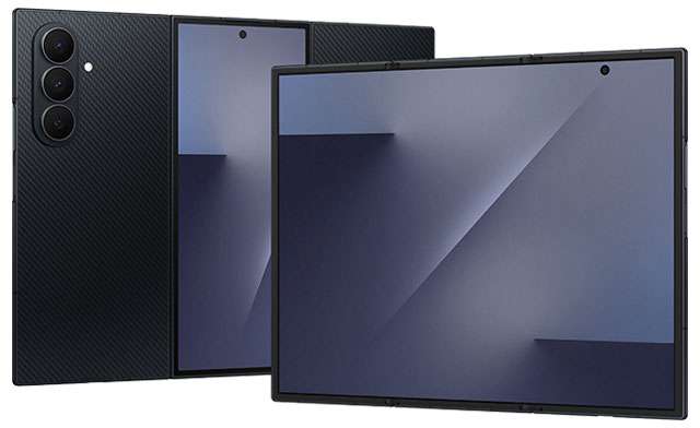 Il design del nuovo smartphone pieghevole Samsung Galaxy Z TriFold