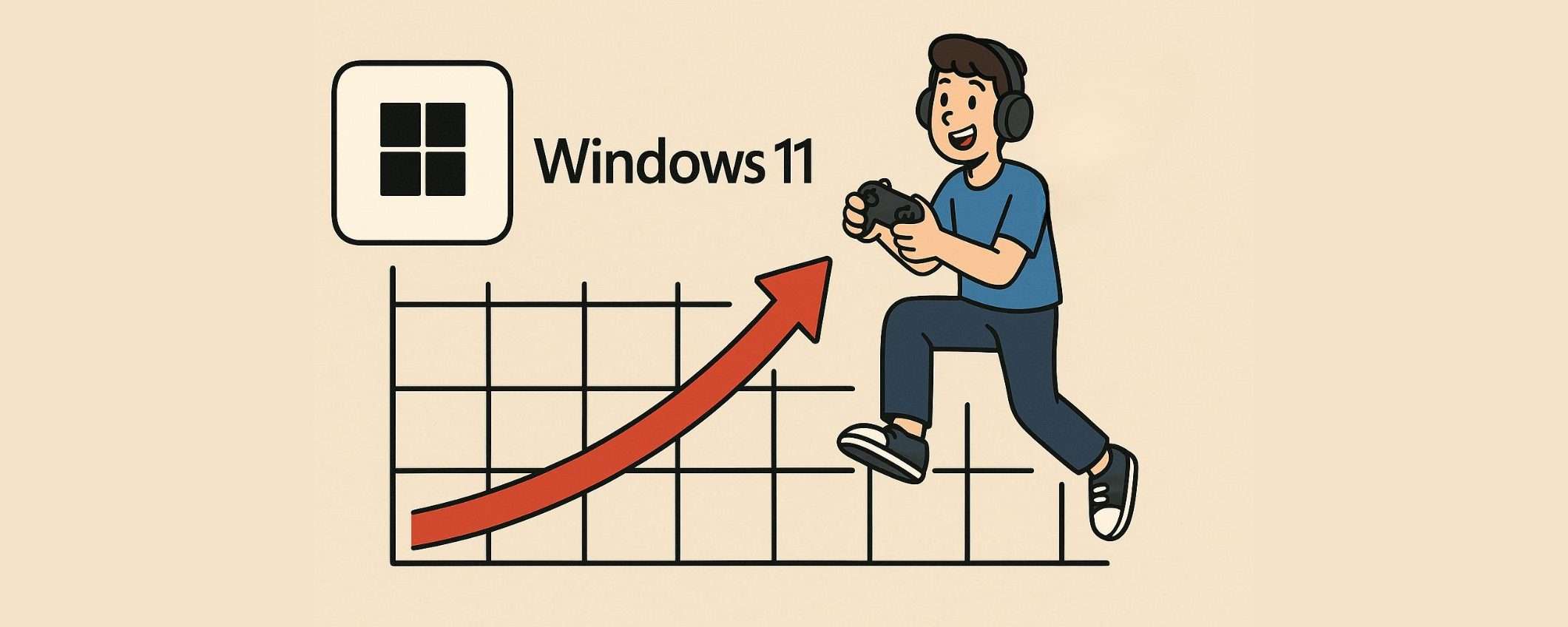 Windows 11 supera il 65% su Steam, ma Linux cresce