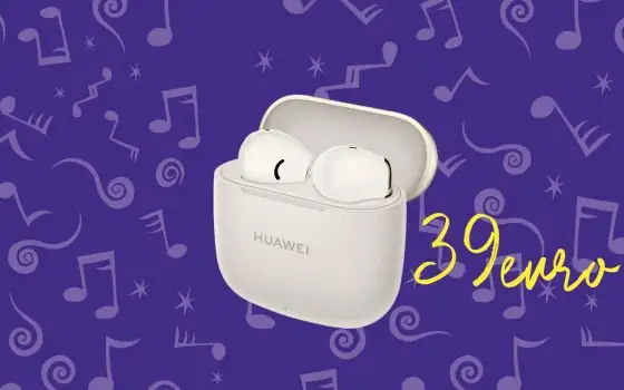 Spendi poco, ascolti tanto: HUAWEI FreeBuds SE 3 a 34€ su Amazon