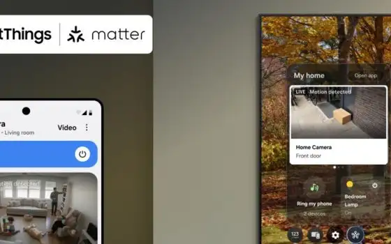 Samsung prima a supportare telecamere Matter su SmartThings