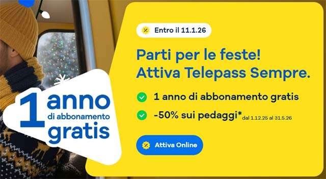 L'offerta Telepass Sempre